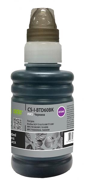 Чернила Cactus CS-I-BTD60BK черный100мл для Brother DCP-T310/510/710/810 фото 1