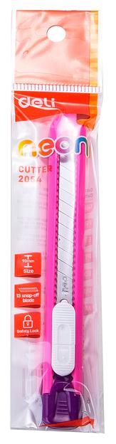 Нож канцелярский Deli E2054 шир.лез.9мм фиксатор ассорти фото 6