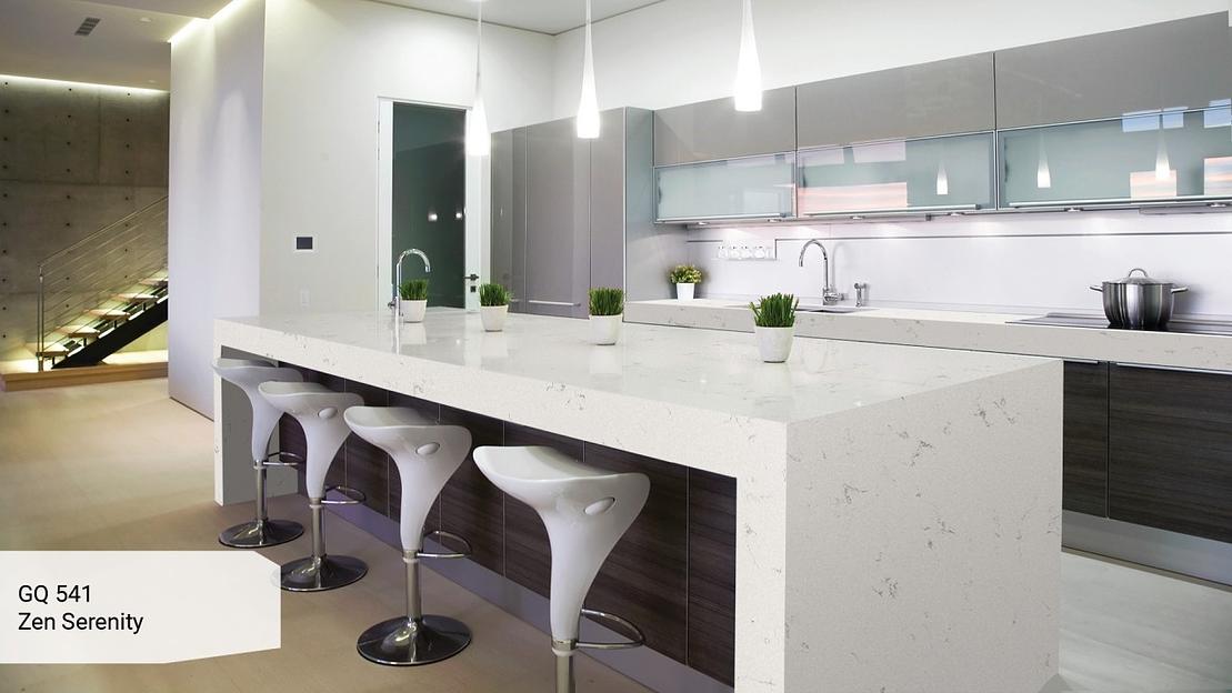 Кварцевый камень Grandex quartz «GQ 541 Zen Serenity» ОПТ фото 3