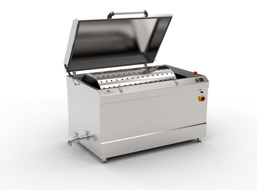 Машина мойки коптильных вешал МПТ 300 400В: паровой нагрев фото 1