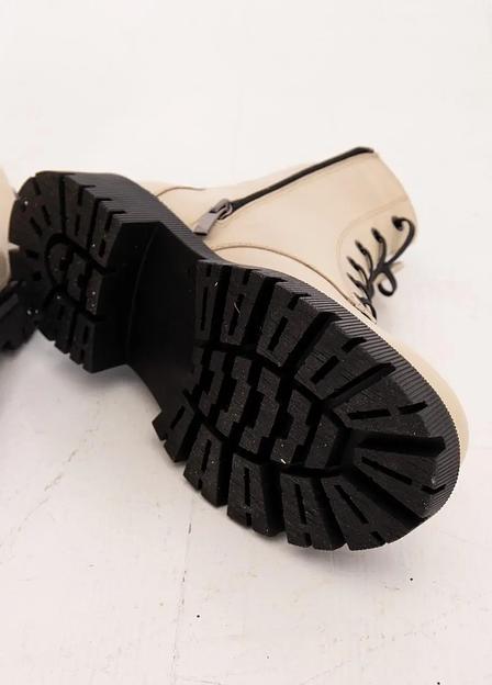 Ботинки зимние женские Onkei бежевая кожа, арт. M1041-1V ОПТ фото 5