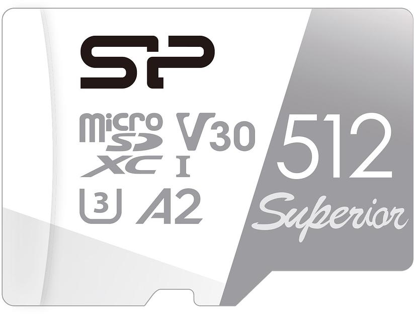 Флеш карта microSDXC Silicon Power 512GB SP512GBSTXDA2V20 Superior V30 A2 w/o adapter фото 1