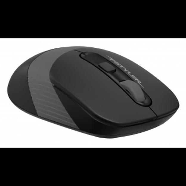 Мышь A4Tech Fstyler FG10S черный/серый оптическая (2000dpi) silent беспроводная USB для ноутбука (4b фото 3