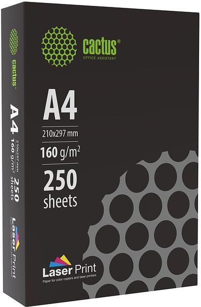 Бумага Cactus CS-LPA4160250 A4/160г/м2/250л./белый для лазерной печати фото 1