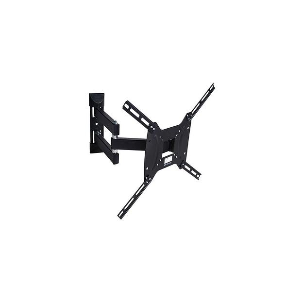 Кронштейн для телевизора Kromax DIX-24, 15-55", настенный, поворотно-выдвижной и наклонный, черный [28014] фото 1