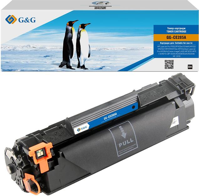 Картридж лазерный G&G GG-CE285A черный (1600стр.) для HP LJ Pro P1102/P1102w/1214nfh/M1132/M1212nf MFP/M1217nfw MFP фото 2