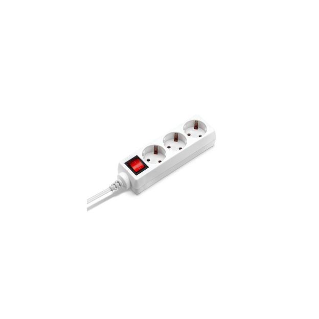 Сетевой удлинитель Buro BU-PS3.3/W, 3м, белый фото 1