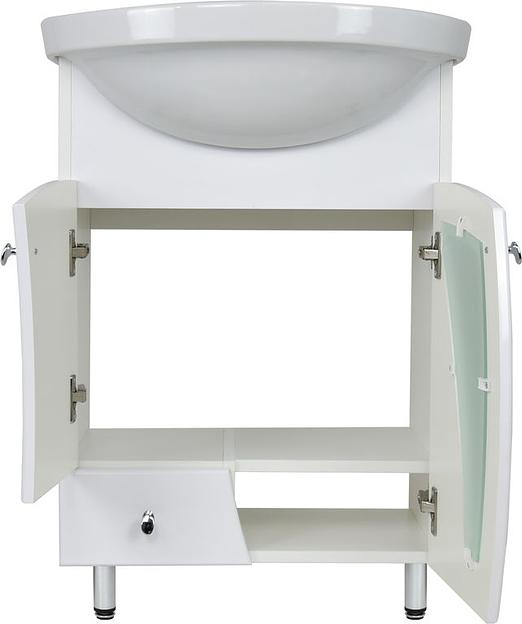 Тумба Ирэн 58 DORATIZ 9912.437, белая, под умывальник Интакт с ящиком фото 4