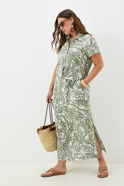 Платье Salma/оливковый принт фото 1