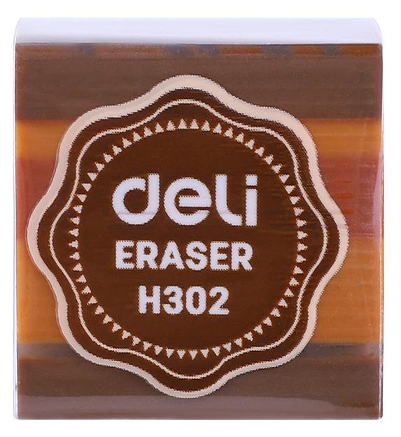 Ластик Deli EH302 прямоугольный 35x35x35мм ассорти индивидуальная картонная упаковка фото 9