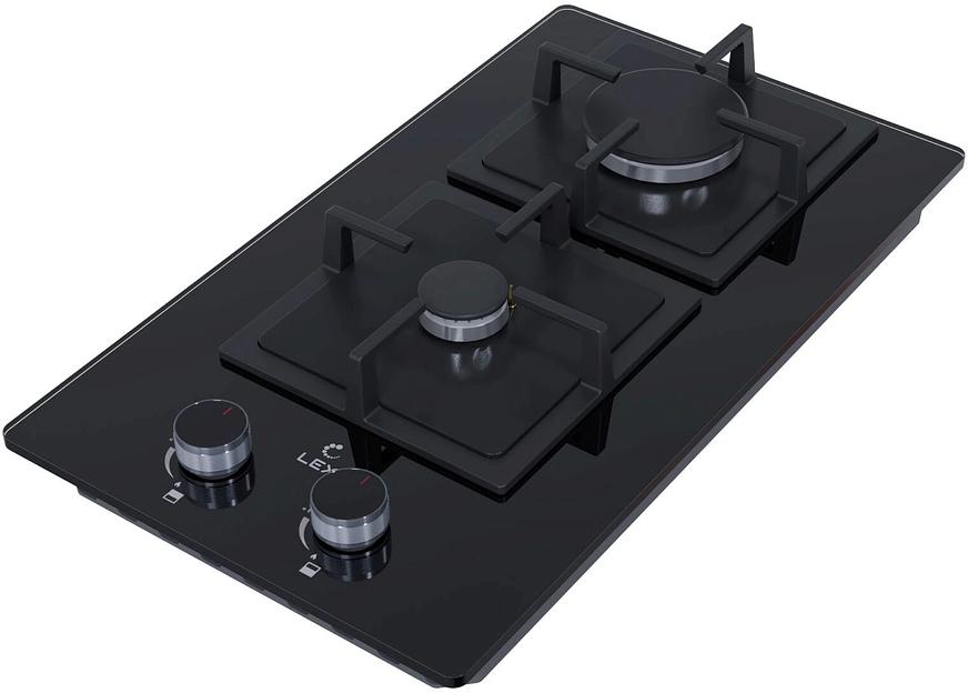 Газовая варочная поверхность Lex GVG 324 BBL черный фото 2