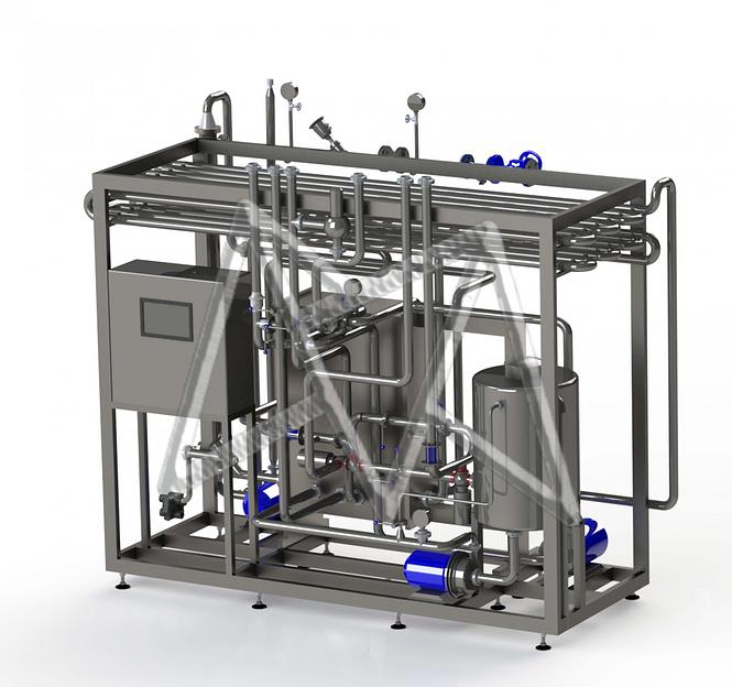 Пластинчатая пастеризационно-охладительная установка для смесей и мороженого фото 1