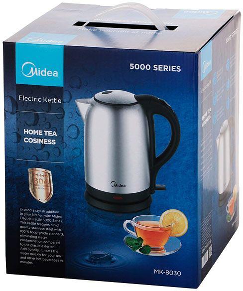 Чайник электрический Midea MK-8030 1.7л. 1800Вт нержавеющая сталь (корпус: нержавеющая сталь) фото 5