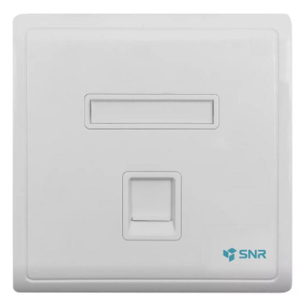 Абонентская розетка SNR, встраиваемая, под модули Keystone, 1 порт фото 1