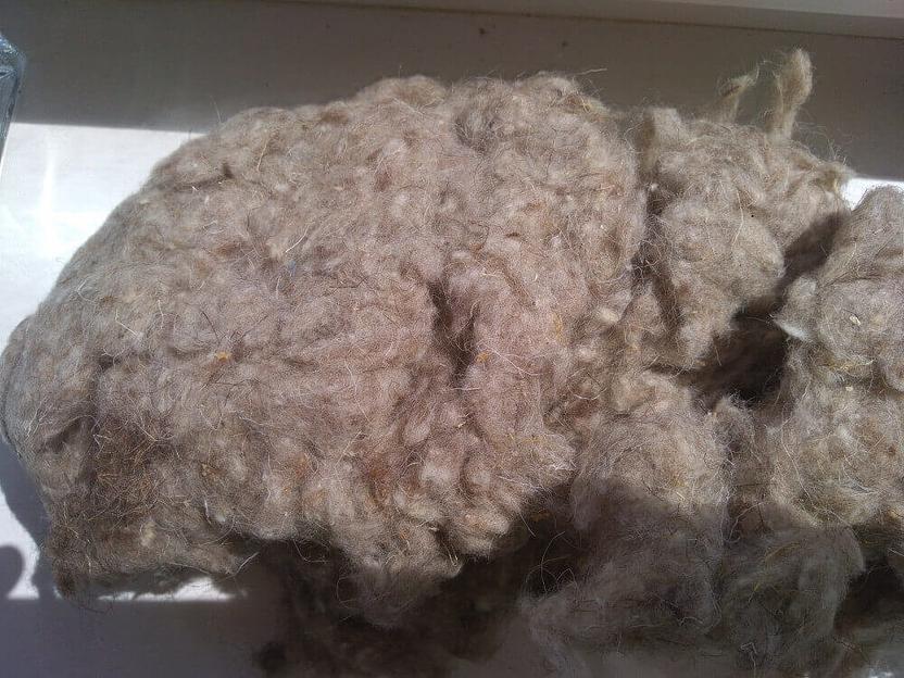 Очес шерстяной полугрубый цветной-светлый, опт фото 1