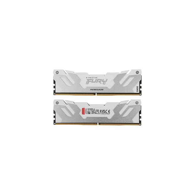 Оперативная память Kingston Fury Renegade KF572C38RWK2-32 DDR5 - 2x 16ГБ 7200МГц, DIMM, White, Ret фото 1