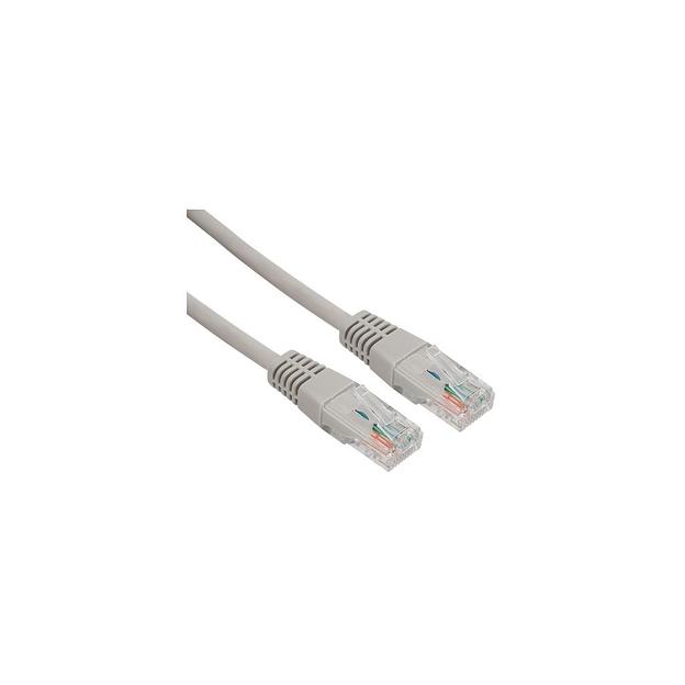 Патч-корд REXANT вилка RJ-45, вилка RJ-45, кат.5E, LSZH, 0.5м, серый [18-8001] фото 1