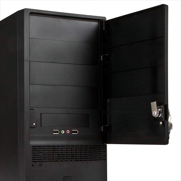 Корпус Midi Tower InWin EC046 Black 450W PM-450ATX U3.0*2+A(HD) + key lock & key ATX (6195402) фото 2