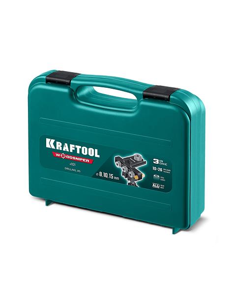 KRAFTOOL Woodsniper 101, ″3-в-1″ кондуктор для эксцентриковых стяжек и шкантов (30072) фото 9