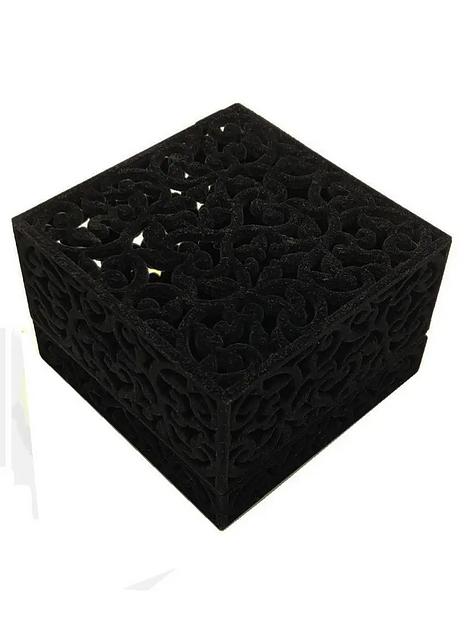 Футляр ажурный под часы и браслет (чёрный) ОПТ фото 2