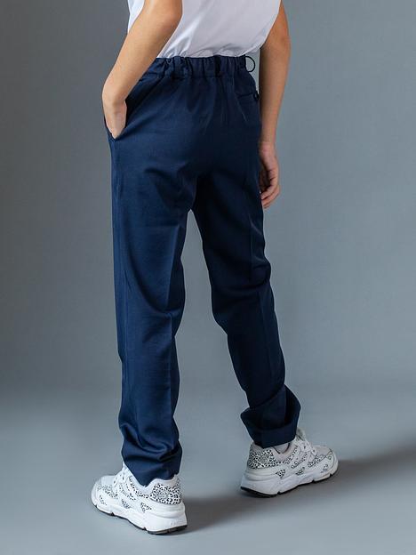 Брюки классические школьные на мальчика KristiKlo синие ОПТ фото 5