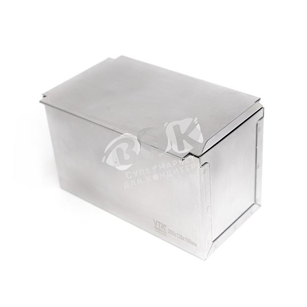 Форма для тостового хлеба с крышкой 200х120х110 мм нержавеющая сталь фото 2