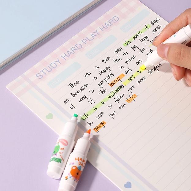 Набор текстовыделителей Deli EU612 скошенный пиш. наконечник 1-5мм 6цв. ассорти (6шт.) фото 2