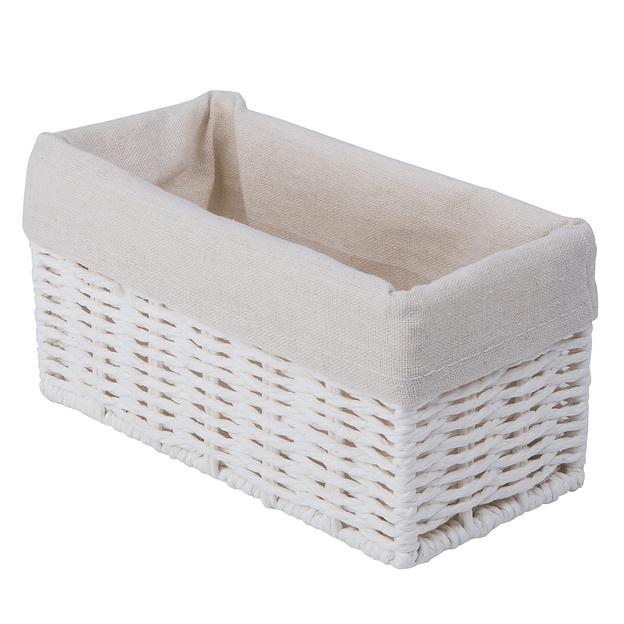 Корзина стеллажная "Paper", Д200 Ш100 В100, белый фото 1