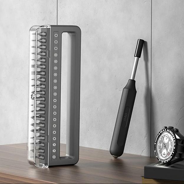 Набор прецизионных отверток Deli DL241041 (отвертка + 40 бит), сталь S2 + Cr-V фото 2