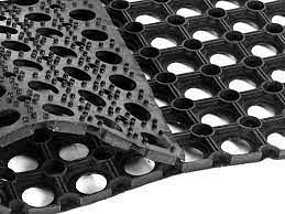 Ячеистые коврики, чёрные фото 3