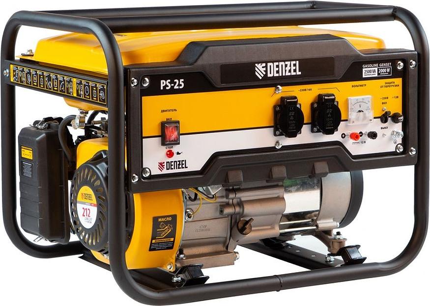 Генератор Denzel PS 25 2.5кВт фото 1