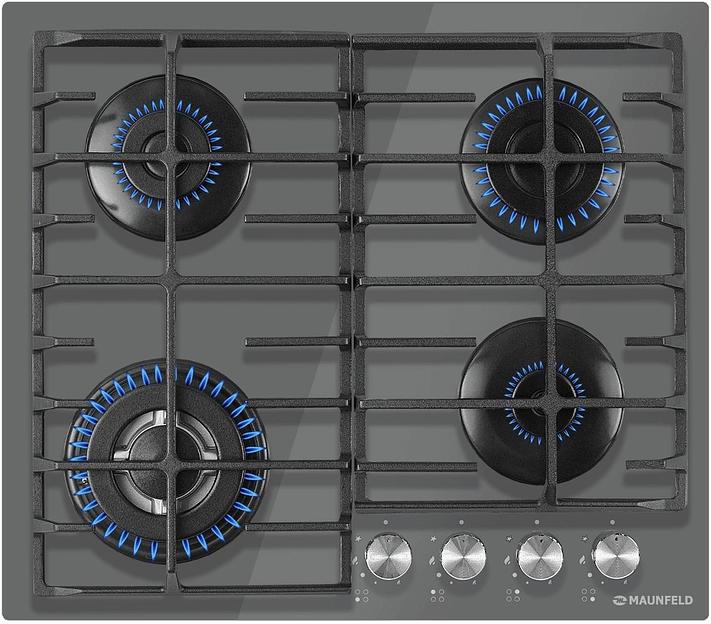 Газовая варочная поверхность Maunfeld EGHG.64.63CDGR/G графит фото 1