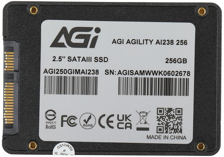 Накопитель SSD AGi SATA III 256GB AGI250GIMAI238 AI238 2.5" фото 5
