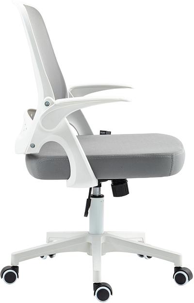 Кресло Cactus CS-WMC212-GY белый/серый сетка/ткань низк.спин. крестов. пластик пластик белый фото 4