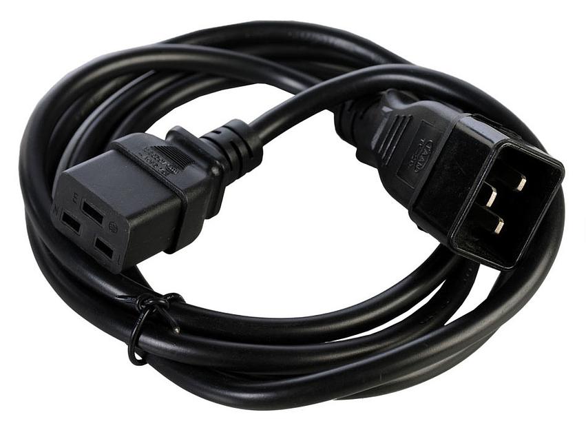 Шнур питания Rem R-16-CORD-C19-S-1.8 C19-Schuko проводник.:3x1.5мм2 1.8м 250В 16А (упак.:1шт) черный фото 1