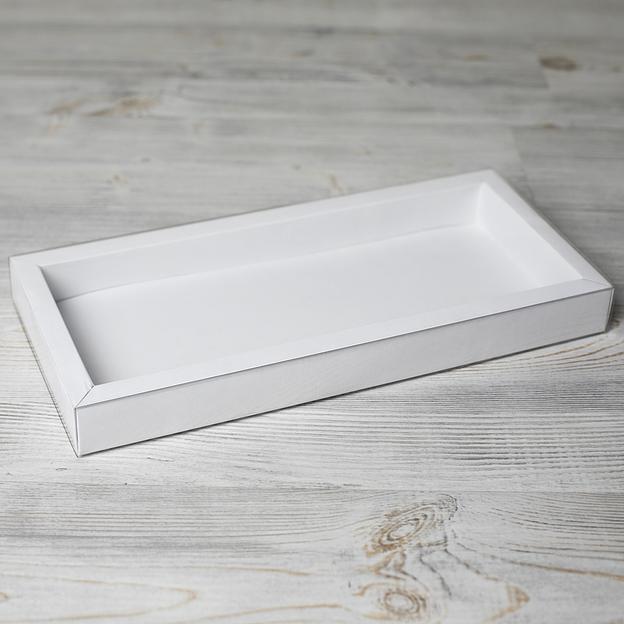 Коробка для конфет с крышкой ПЭТ 33х15х3 см фото 1