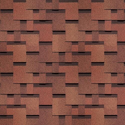 Гибкая черепица Döcke PIE Europa «Matrix» красный опт фото 1