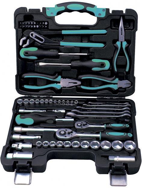 Набор инструментов Bort BTK-65 65 предметов (жесткий кейс) фото 1