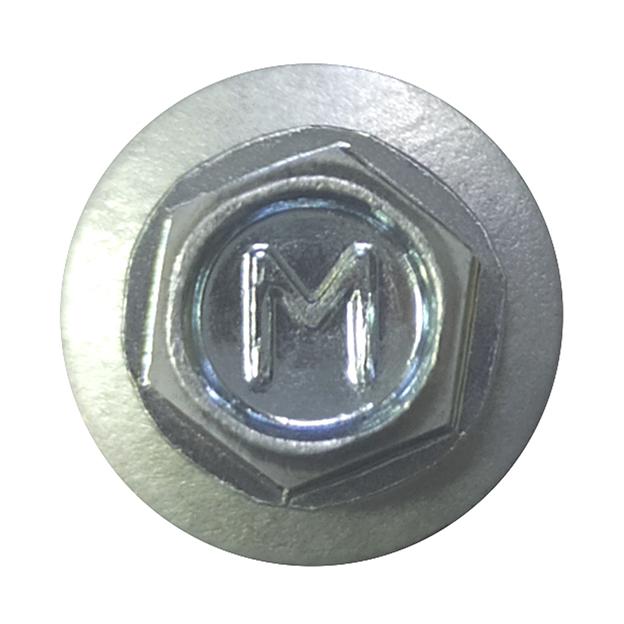 Саморез кровельный 4.8х19 по металлу сверло №2 шайба d=14мм с EPDM прокладкой оцинкованный фото 2