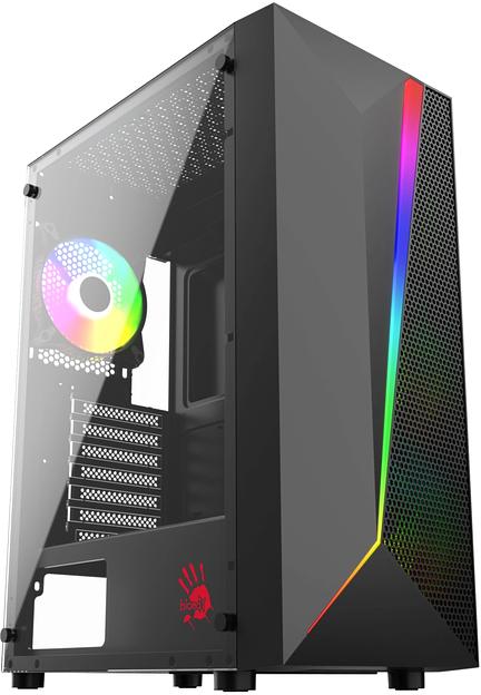 Корпус Bloody BD-CC106 черный без БП ATX 8x120mm 1xUSB2.0 1xUSB3.0 audio bott PSU фото 1