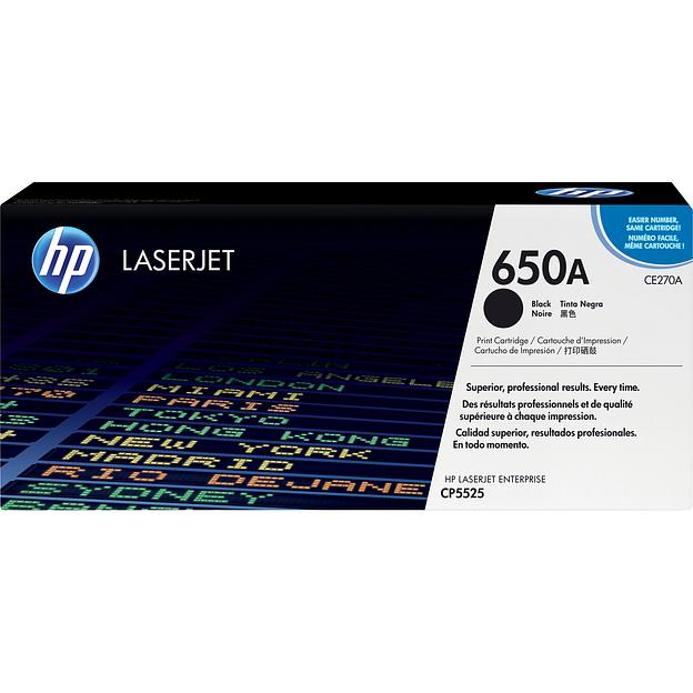 Тонер-картридж HP 650A Black Color LaserJet Print Cartridge (CE270A) фото 1