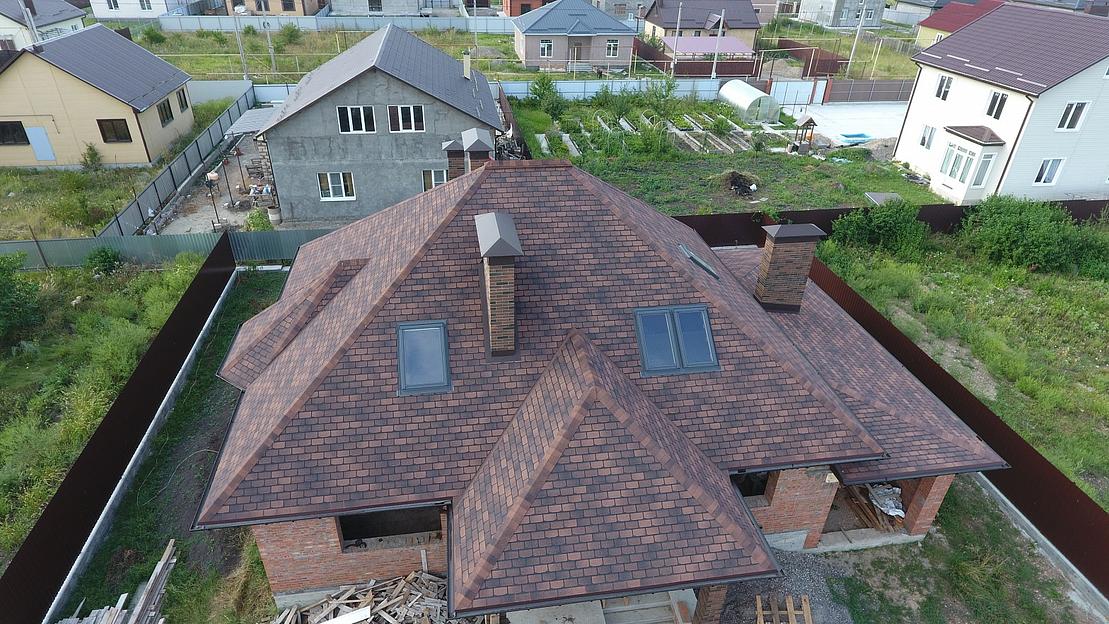 Гибкая черепица Döcke PIE Premium «Женева» кофе опт фото 8