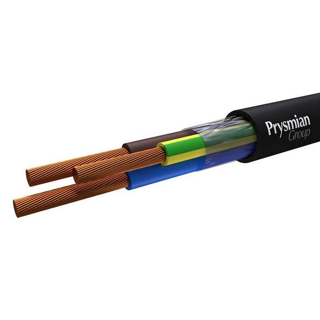 Провод ПВС 3х1.5 Ч ПЭТ-ПЛЕНКА (бухта) (м) РЭК-PRYSMIAN 2503040101 фото 1