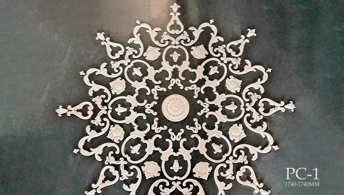 Розетка гипсовая Samaragips декоративная РС-1 сборная ОПТ фото 2