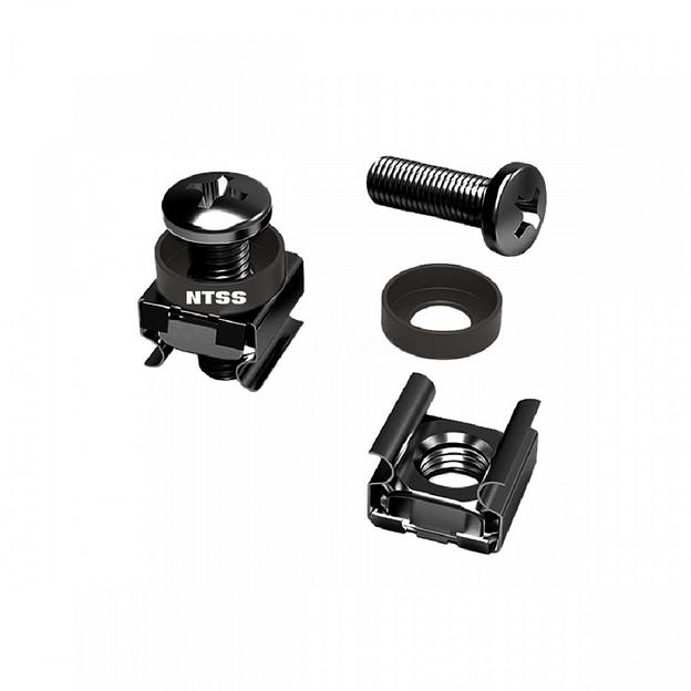 NTSS Комплект крепежа NTSS винт+шайба+гайка M6x16 черный 60шт NTSS-M6x16(60)-BL фото 1