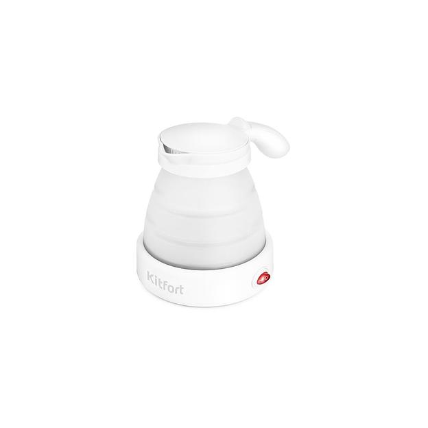 Чайник электрический KitFort КТ-667-1, 1150Вт, белый фото 1