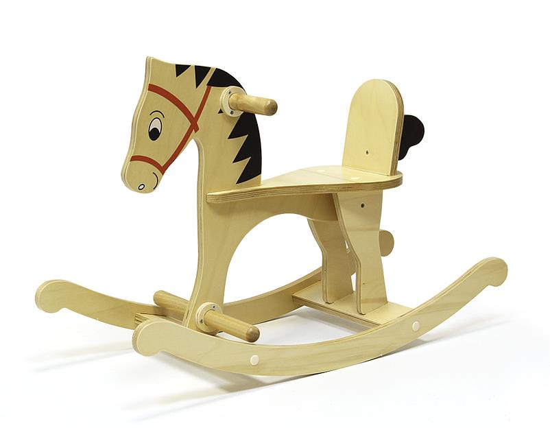 Лошадка-качалка деревянная арт.7.81 ОПТ фото 3