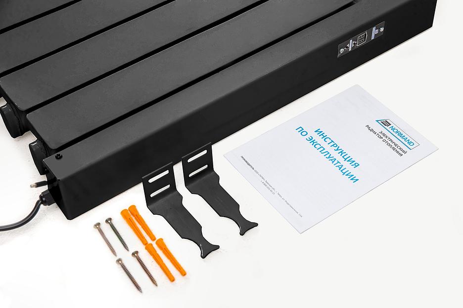 Электрический радиатор (обогреватель) «Normand» 8 чёрный ОПТ фото 4