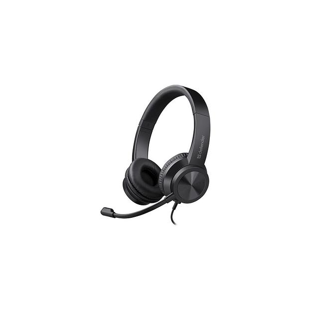 Гарнитура игровая Defender Tune, для компьютера, накладные, проводные, черный [63151] фото 1