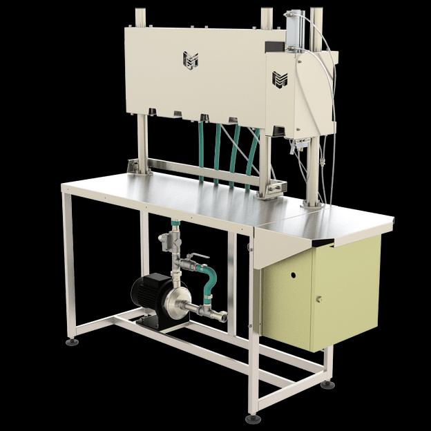 Полуавтомат розлива-укупоривания жидкостей в ПЭТ 0,33 – 6,0 л ПРУ-1000Г-МГ (4 головы, по времени переливом, с герметизацией) фото 1